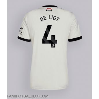 Manchester United Matthijs de Ligt #4 Tricou Fotbal Replică 2024-25 Barbati Treilea